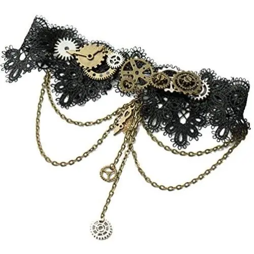 KOGOGO Lolita Choker Necklace Gothic Collar Punk Accessory KOGOGO Lolita Choker Necklace Gothic Collar Punk Accessory