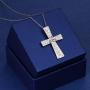 S925 Sterling Silver Cross Pendant Necklace for Women Men