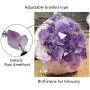 Jewever Natural Raw Amethystine bracelet Stretch Yoga Diffuse Energy Healing Crystals Gemstone Jewelry for Woman Jewever Natural Raw Amethystine bracelet Stretch Yoga Diffuse Energy Healing Crystals Gemstone Jewelry for Woman