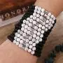 LIU JUN Bead Bracelets for Women, Anxiety 12 Constellations Mens Bracelets Friendship Charm Best Friend Sister Gifts Jewelry