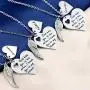 Joycuff God Has You in His Arms I Have You in My Heart Memorial Gifts for Loss of Loved One Stainless Steel Silver Pendant Necklace Sympathy Gifts for Women Sister