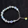 Charms AB Multi Colored Crystal Beaded Strand Bracelet Teacher Gifts Jewelry Gifts for Women Teen Girls Y939