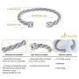 555Jewelry Adjustable Twisted Wire Cable Open Cuff Bangle Bracelet for Women & Girls 555Jewelry Adjustable Twisted Wire Cable Open Cuff Bangle Bracelet for Women & Girls
