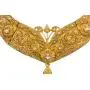 Bindhani Indian Jewelry Wedding Party Wear Bridal Bridemaids Crafted Golden Kundan Choker Necklace Earrings Tikka Set Designer Bollywood Style Jewellery Tika Set For Women