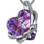ZIOZIA Necklace Women Made with Swarovski Crystal Chain Love Heart Pendant Kids Jewelry for Girls Gifts for Girlfirend and Mom