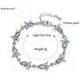 RONLLNA Bracelet for Women Birthstone Charm Eternal Love Crystal Jewelry for Women Girl