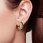 Santuzza Brown Spinel Dangle Earrings 925 Sterling Silver White Cubic Zirconia Drop Earring Fine Jewelry For Women