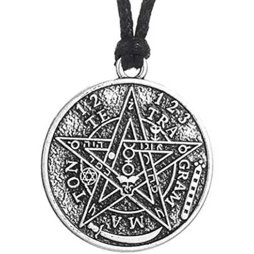 My Shape Tetragrammaton Pentagram Pentacle Pendant Necklace Wiccan Pagan Jewelry