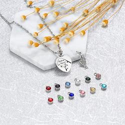 Fishing in Heaven Urn Necklace for ashes Fisherman Outdoorsman Remembrance Birthstone Necklace Cremation Jewelry (Fishing in Heaven)