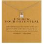 Message Card Friendship Sailing Necklace Brave Sea Wave Pendant Chain Good Luck Necklace with Gift Card