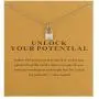Message Card Friendship Sailing Necklace Brave Sea Wave Pendant Chain Good Luck Necklace with Gift Card