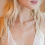 PAVOI 14K Gold Plated Triangle Created Opal Necklace | Opal Necklaces for Women
