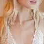 PAVOI 14K Gold Plated Triangle Created Opal Necklace | Opal Necklaces for Women PAVOI 14K Gold Plated Triangle Created Opal Necklace | Opal Necklaces for Women