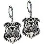 Bulldog Sterling Silver Necklace Dangle Earrings Set by Ginger Lyne Ears Down Puppy Dog Pet Pendant Box Chain Doggie Animal Paw Print Heart Jewelry for Mom Women Girls Teens Bulldog Sterling Silver Necklace Dangle Earrings Set by Ginger Lyne Ears Down Puppy Dog Pet Pendant Box Chain Doggie Animal Paw Print Heart Jewelry for Mom Women Girls Teens