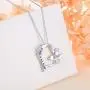 Sterling Silver Always in My Heart Fairy Angel Wing Memorial Necklace for Women Girlfriend Daughter