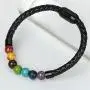 Ckysee 7 Chakra Lava Rock Bracelet Healing Balancing Genuine Leather Bracelets with Magnetic Clasp Tiger Eye Agate Howlite for Men Ckysee 7 Chakra Lava Rock Bracelet Healing Balancing Genuine Leather Bracelets with Magnetic Clasp Tiger Eye Agate Howlite for Men