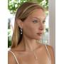 Mariell Graceful CZ and Crystal Necklace Earrings Set with Teardrops for Bridesmaids, Weddings & Prom