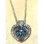 Mini Petite Open Heart clear Rhinestone Pendant Charm Necklace 18 inch and Hold One 12mm Mini Snap My Prime Gifts