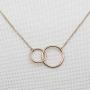 IDLAN Best Friend Necklace BFF Gift Long Distance Going Away Gift Friendship Quotes Gifts 2 Interlocking Infinity Circles Graduation Gift
