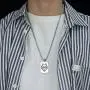 Wolf Tag Necklace for Men, Norse Viking Wolf Head Pendant Necklace with 27.6” Chain, Retro Wolf Totem Necklace, Vintage Wolf Signet Amulet Necklace, Punk Animal Wolf Jewelry Gift for Men Boys Wolf Tag Necklace for Men, Norse Viking Wolf Head Pendant Necklace with 27.6” Chain, Retro Wolf Totem Necklace, Vintage Wolf Signet Amulet Necklace, Punk Animal Wolf Jewelry Gift for Men Boys