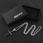HZMAN Antique Nail Cross Stainless Steel Pendants Christian Necklace (Silver)
