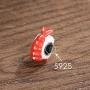 AIEGNOS 925 Sterling Silver Jewelry Rice Ball Charms Beads Gifts for Women Girls Fit European Charms Bracelet