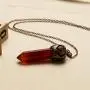 Bivei Retro Antique Brass Chakra Necklace Hexagonal Prism Gemstone Quartz Crystal Stone Healing Pendant Bivei Retro Antique Brass Chakra Necklace Hexagonal Prism Gemstone Quartz Crystal Stone Healing Pendant