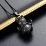Cremation Jewelry Fortune Cat Pendant Pet Urn Necklace Ashes Keepsake Holder Memorial Urn Necklace Gifts for Pet Lovers