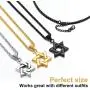 ChainsPro Magen David Star Pendant with Chain-55+5CM Adjustable, 316L Stainless Steel/Gold Plated (Send Gift Box) ChainsPro Magen David Star Pendant with Chain-55+5CM Adjustable, 316L Stainless Steel/Gold Plated (Send Gift Box)
