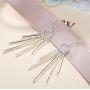 Jewdreamer 12 Pairs Classic Silver Plated Dangle Drop Earrings for Women Simple Long Thread Fashion Line Christmas Earrings Set