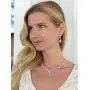 Mariell Cubic Zirconia Vine Wedding Necklace and Earrings Jewelry Set for Brides, Silver Platinum Finish Mariell Cubic Zirconia Vine Wedding Necklace and Earrings Jewelry Set for Brides, Silver Platinum Finish
