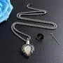 MUERDOU Urn Necklaces for Ashes Urns for Human Ashes Angel Wing Birthstone Cremation Jewelry Keepsake Holder Memorial Necklace Pendant MUERDOU Urn Necklaces for Ashes Urns for Human Ashes Angel Wing Birthstone Cremation Jewelry Keepsake Holder Memorial Necklace Pendant