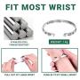 Ratoy Inspirational Bracelets for Women Teen Girl Personalized Birthday Cuff Bangle Keep Going Motivational Mantra Quote Jewelry for Her Mom