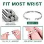 Ratoy Inspirational Bracelets for Women Teen Girl Personalized Birthday Cuff Bangle Keep Going Motivational Mantra Quote Jewelry for Her Mom