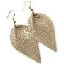 Bohemian Lightweight Genuine Real Leather Geometric Drop Statement Earrings - Petal Leaf Feather, Teardrop Dangles Bohemian Lightweight Genuine Real Leather Geometric Drop Statement Earrings - Petal Leaf Feather, Teardrop Dangles