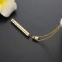 Minilist Bar Cremation Jewelry for Ashes Stainless Steel Urn Necklace for Human Ashes Silver/Rose Gold/Black