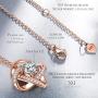 NM NINAMISS''Never be Apart'' 925 Sterling Silver Pendant Necklace for Women Hypoallergenic Jewelry with 5A Cubic Zirconia and Gift Box NM NINAMISS''Never be Apart'' 925 Sterling Silver Pendant Necklace for Women Hypoallergenic Jewelry with 5A Cubic Zirconia and Gift Box