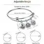 lauhonmin Birthday Gifts for Her Bangle Bracelets Live Laugh Love for 10th to 70th