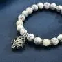 Luminous Glowing in The Dark Moon Lotus Flower Shaped Charm Bracelet for Women Natural Turquoise Stones Yoga Prayer Jewelry