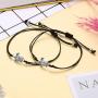 WILLBOND 2-Piece Pinky Promise Bracelets Friendship Couple Distance Matching Graduation Bracelet Bohemia