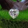 Bhumi Gems 5CT Heart Cut VVS1 Colorless Loose Moissanite Diamond, Fancy Cut, Loose Gemstone, Sparkling, Genuine Diamond, Real Genuine Moissanite 4 Making Ring, Pendant, Necklace, Earring, Gift For Her