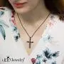555Jewelry Grooved Stainless Steel Cross Necklace for Men and Women 16-24'' Chain 555Jewelry Grooved Stainless Steel Cross Necklace for Men and Women 16-24'' Chain