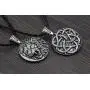 Lion Necklace for Men, Norse Viking Lion Head Pendant Necklace with 22.8” Chain, Gothic Hip Hop Roaring Lion Necklace, Celtic Lion Totem Amulet Necklace, Punk Animal Lion Jewelry Gift for Men Boys
