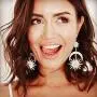 KaFu Exaggerated Luxury Sun Moon Stars Drop Earrings Rhinestone Punk Earrings for Women Jewelry Golden Boho Vintage Statement Earrings