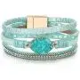 FANCY SHINY Leather Wrap Bracelet Boho Cuff Bracelets Crystal Bead Bracelet with Magnetic Clasp Jewelry Gifts for Women Teen Girls FANCY SHINY Leather Wrap Bracelet Boho Cuff Bracelets Crystal Bead Bracelet with Magnetic Clasp Jewelry Gifts for Women Teen Girls