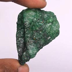 Gemhub Rare Raw Green Emerald Chunk 201.00 Ct Uncut Rough Emerald Natural Raw Emerald Healing Crystal