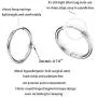 5 Pairs 316L Surgical Stainless Steel Small Hoop Earrings Set Hypoallergenic Cartilage Earring Endless Tragus Earrings for Women Men Girls(10mm/12mm/14mm/16mm/18mm)
