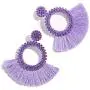 D.Rosse Handmade Bohemian Tassel Crystal Statement Drop Dangle Earrings for Women Girls Hoop Fringe Lightweight Ear Jewelry Summer Accessories D.Rosse Handmade Bohemian Tassel Crystal Statement Drop Dangle Earrings for Women Girls Hoop Fringe Lightweight Ear Jewelry Summer Accessories