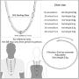PROSTEEL 925 Sterling Silver Cuban Link Chain/Figaro Chain/Rope Chain, Solid Silver Necklace for Women Men, 14''/18''/20''/22''/24''/26''/28'', Come Gift Box