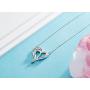 FANCYCD''Always My Sister Forever My Friend'' Love Heart Necklace, 18'', Jewelry for Women & Girls, Birthday Gifts for Sister, Best Friends.
